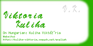 viktoria kuliha business card